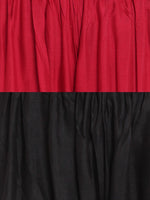 Thumbnail for TAG 7 Women Pack Of 2 Black & Maroon Solid Flared Palazzos