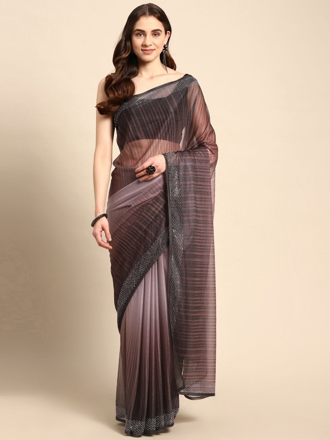 kasee Ombre Beads & Stones Art Silk Saree - Distacart