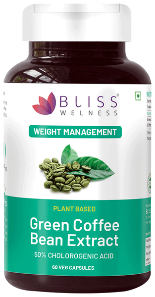 bliss welness weight management green coffee bean extract veg capsule vegicap