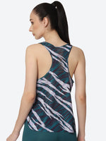Thumbnail for ASICS Ventilate Actibreeze Aop Women White Green Printed T-shirt - Distacart