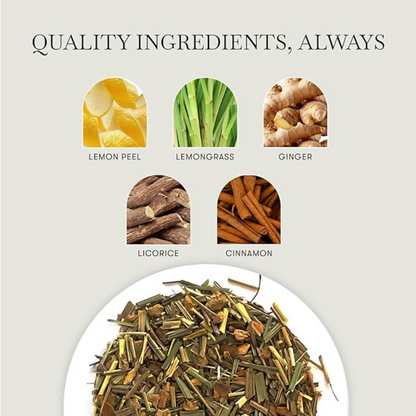 Luxmi Estates Lemon Ginger Herbal Tea - Dista