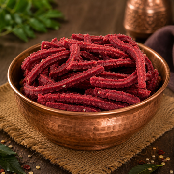 Tenali Ruchulu Beetroot Murukullu (Beetroot Chekkaralu) - Dista
