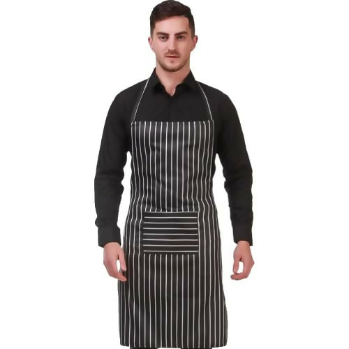 Kodenipr Club Men Women Hotel Cafe Restaurants Catering Cooking Kitchen Chef Apron-Chalk-Stripe - Dista