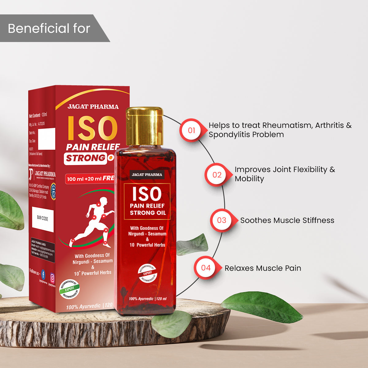 Jagat Pharma Iso Pain Relief Strong Oil