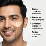 Thumbnail for VedicDerm Nano Gold Acne Defence Cream with Turmeric and Nia-Cera-Peptide Complex™️ - Distacart