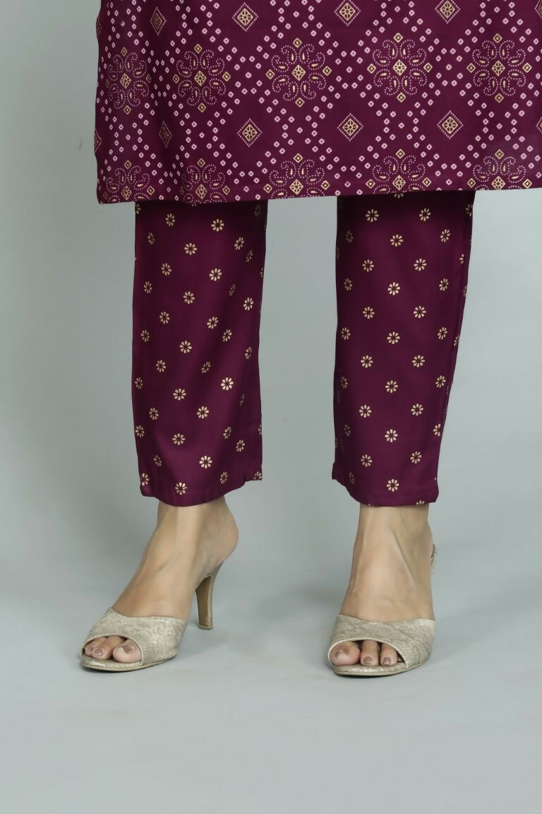 Alvano Women's Attractive And Stylish Rayon A Line Kurta With Pant And Dupatta - Distacart