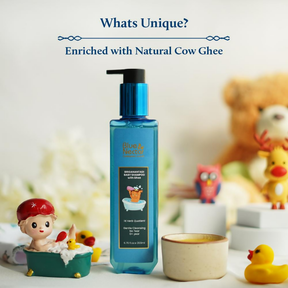 Blue Nectar Briganantadi Baby Shampoo With Natural Ghee - Distacart