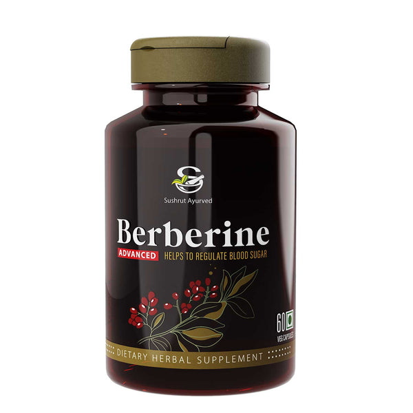 Sushrut Ayurved Good Health Berberine Veg Capsules - Distacart