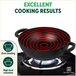 Thumbnail for The Indus Valley CASTrong Cast Iron Kadai ,Pre-seasoned, Nonstick, 100% Pure, Toxin-free, Induction, Spatula, 25.4 cm, 2.3L, 2.5kg