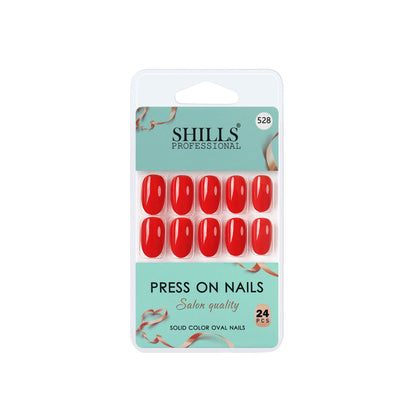 shills professional reusable press on nails oval spn528