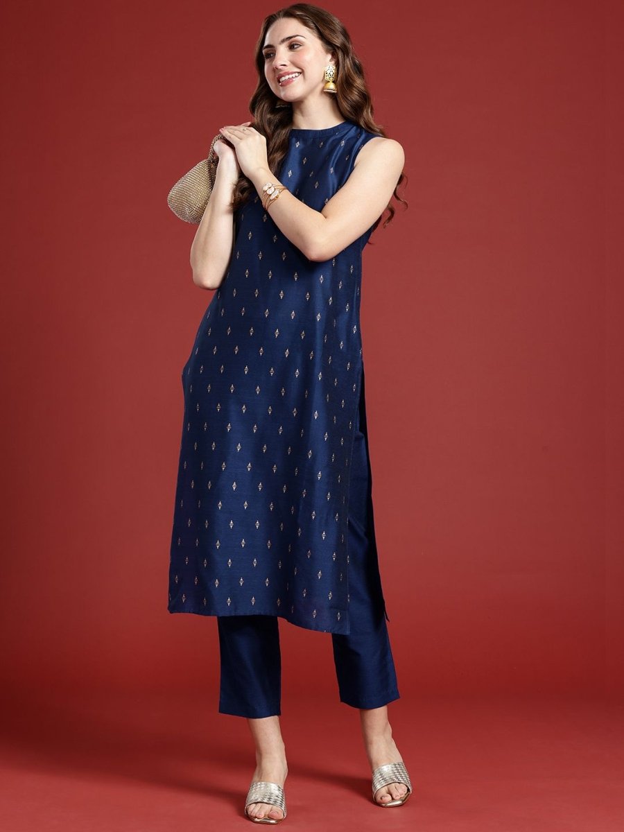 Anouk Printed Regular Kurta with Trousers - Distacart