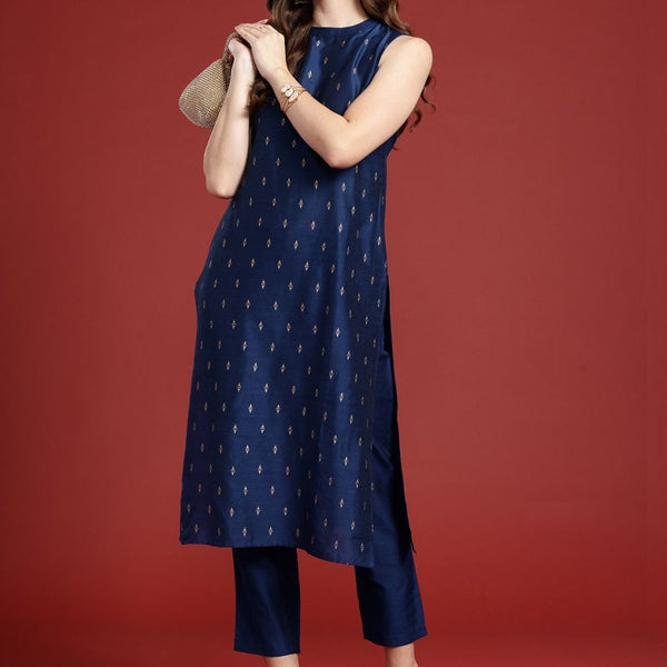 Anouk Printed Regular Kurta with Trousers - Distacart