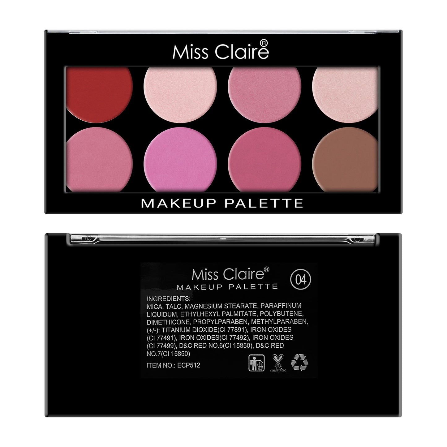 Miss Claire Makeup Palette - 4 - Distacart