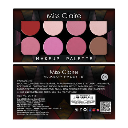 Miss Claire Makeup Palette - 4 - Distacart