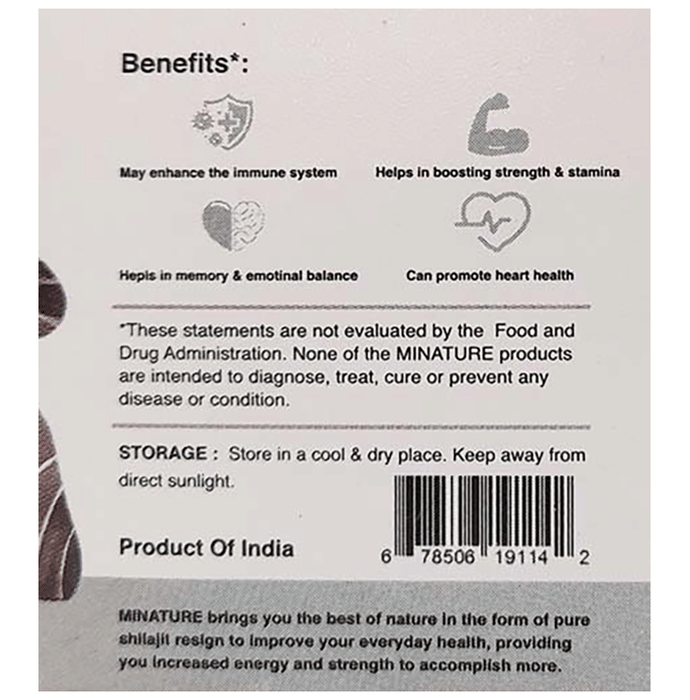 Minature Shilajit Pure Resin (15gm Each)