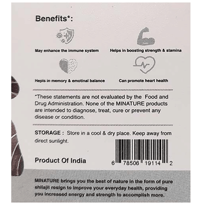 Minature Shilajit Pure Resin (15gm Each)