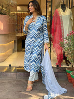 Thumbnail for Kalini Printed Kurta with Trousers & With Dupatta - Distacart