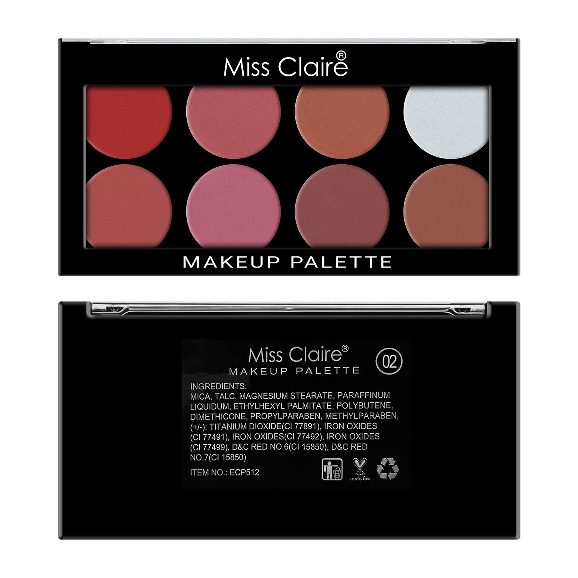 Miss Claire Makeup Palette - 2 - Distacart