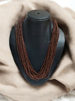 Thumbnail for Inhanns Handmade Beaded Multilayer Necklace, 20 Layers - Coffee Brown - Distacart