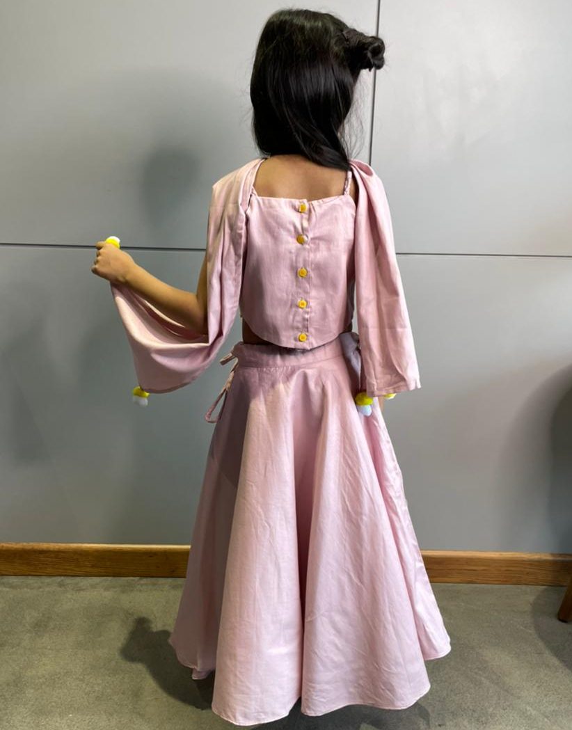 ArthLife Onion Pink Lehenga Set - Distacart