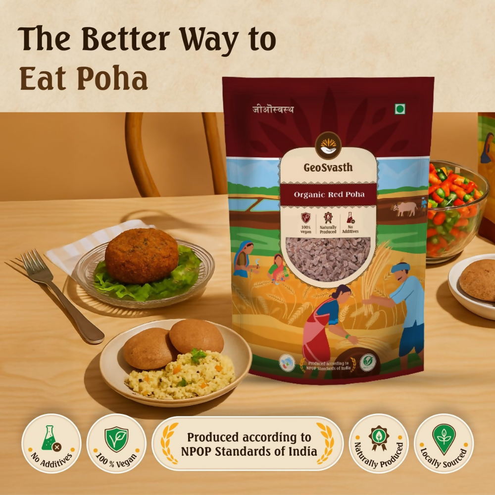 GeoSvasth Organic Red Poha - Dista