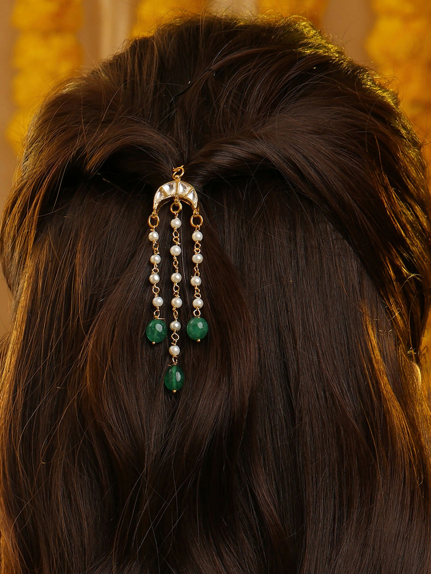 Ruby Raang Chanda Pearl Droppings Hair Pin - Distacart