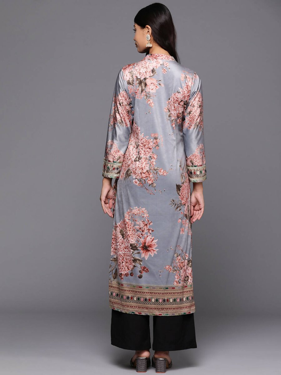 Ahalyaa Women's Traditional wear Kurta - Grey - Distacart