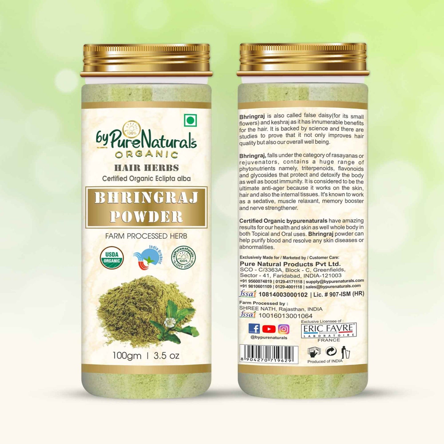 byPureNaturals Organic Bhringraj Powder - Dista