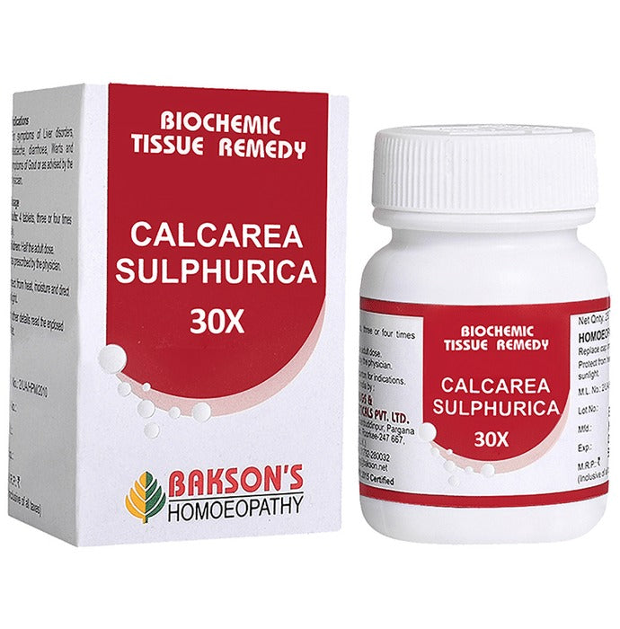 Bakson's Homeopathy Calcarea Sulphurica Biochemic Tablets - Distacart