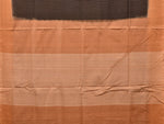 Thumbnail for Black and Mustard Pochampally Ikat Handloom Saree with Strips Design - Global Threads - Distacart
