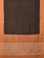 Thumbnail for Black and Mustard Pochampally Ikat Handloom Saree with Strips Design - Global Threads - Distacart