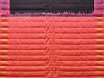 Thumbnail for Black and Peach Gadwal Silk Handloom Saree with Mango Pallu and Border Design - Global Threads - Distacart