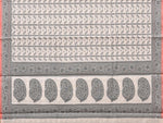 Thumbnail for Black and White Cut Work Sico Cotton Saree with All Over and Border Design - Global Threads - Distacart