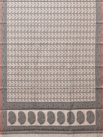 Thumbnail for Black and White Cut Work Sico Cotton Saree with All Over and Border Design - Global Threads - Distacart