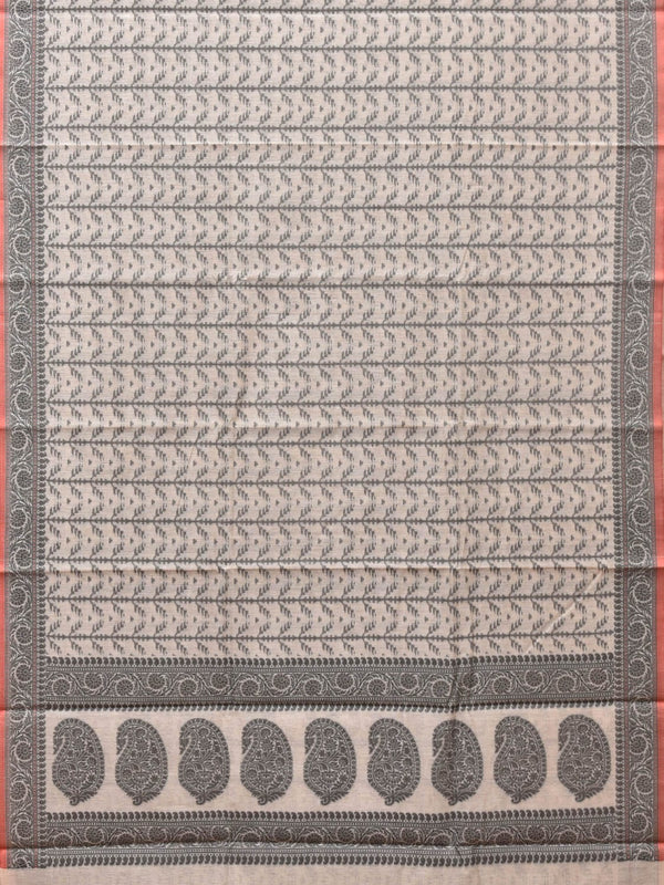 Black and White Cut Work Sico Cotton Saree with All Over and Border Design - Global Threads - Distacart