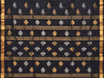 Thumbnail for Black Uppada Cotton Handloom Saree with Assorted Buta Pallu Design - Global Threads - Distacart