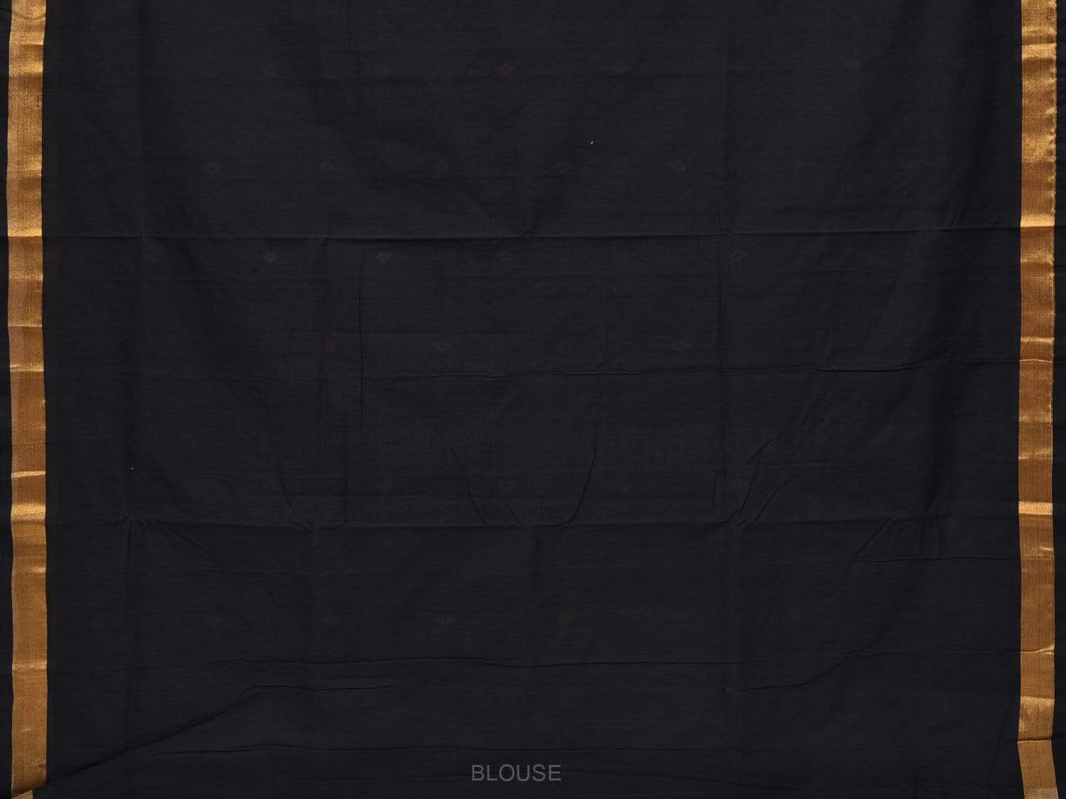 Black Uppada Cotton Handloom Saree with Assorted Buta Pallu Design - Global Threads - Distacart