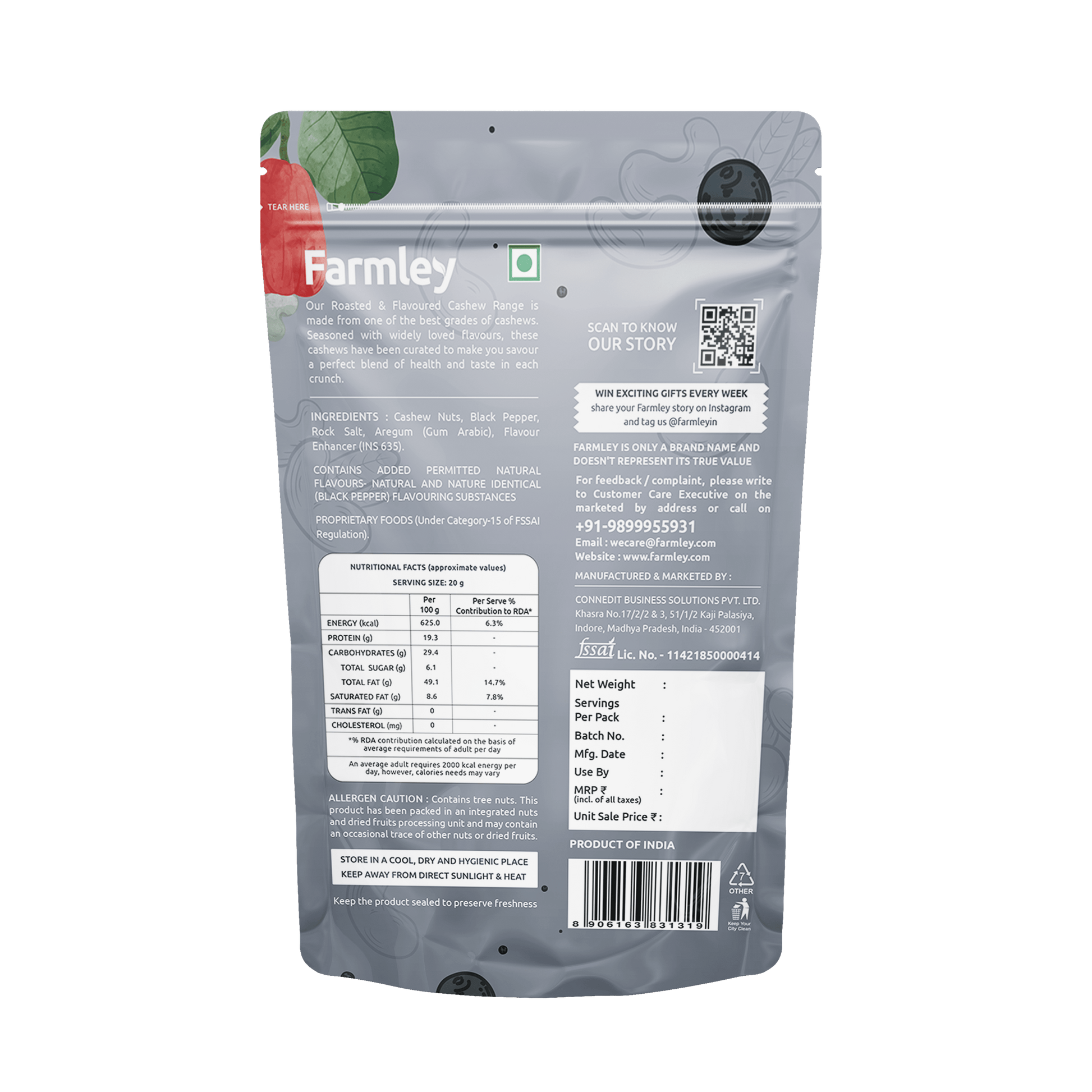 blackpeppercashews160gclassicsaltedcashews160g
