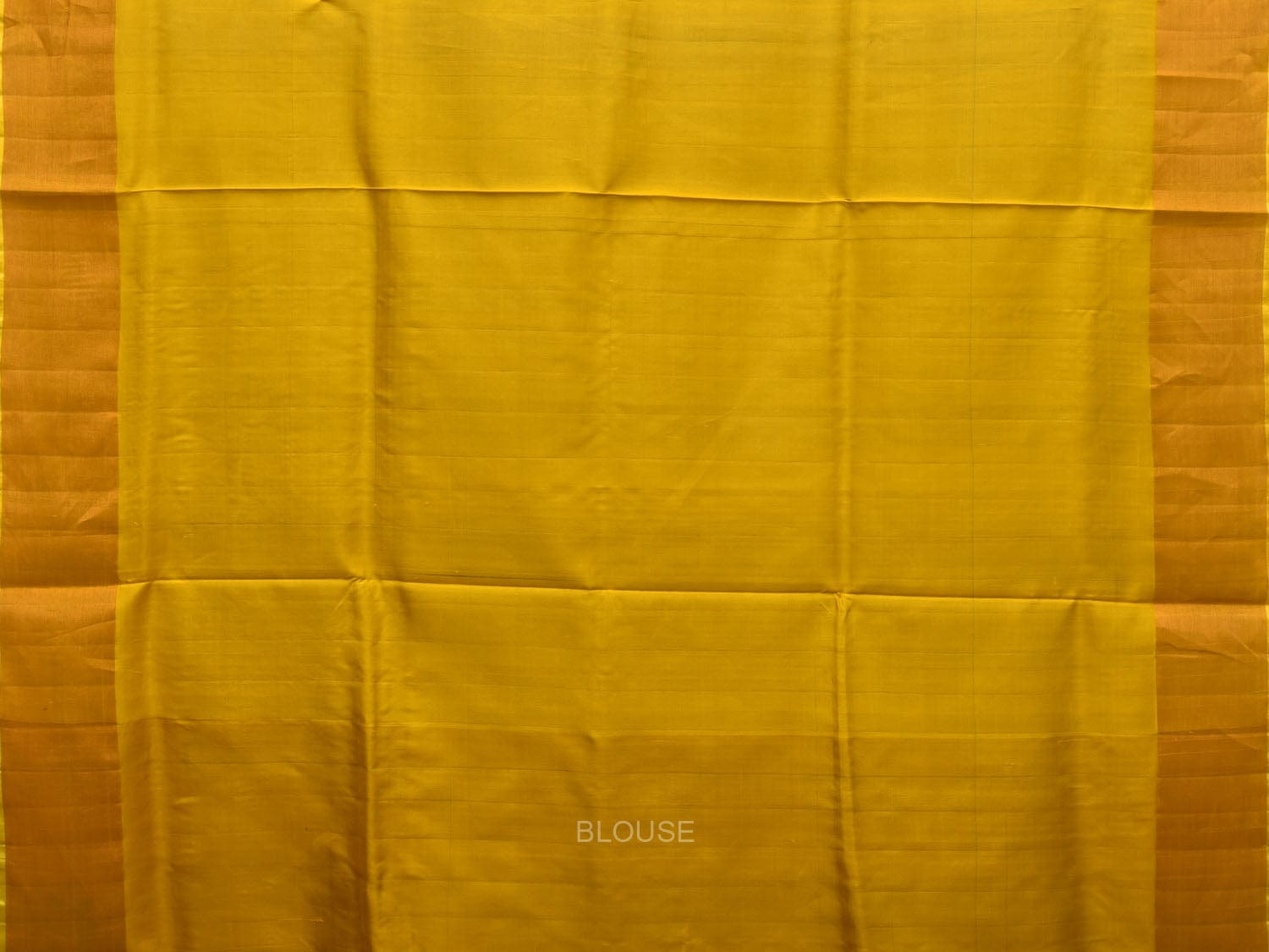 Blue and Yellow Uppada Silk Handloom Saree with One Side Border Design - Global Threads - Distacart
