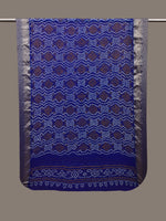 Thumbnail for Blue Bandhani Banaras Georgette Dupatta with Border Design - Global Threads - Distacart