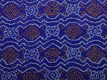 Thumbnail for Blue Bandhani Banaras Georgette Dupatta with Border Design - Global Threads - Distacart