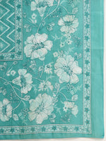 Thumbnail for Yufta Blue Embroidered Straight Kurta Trouser And Dupatta Set