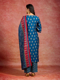 Thumbnail for https://cdn.shopify.com/s/files/1/0341/4805/7228/files/blue-printed-silk-blend-straight-kurta-with-trousers-and-dupatta-libas-3-27650400616598.jpg?v=1739541614