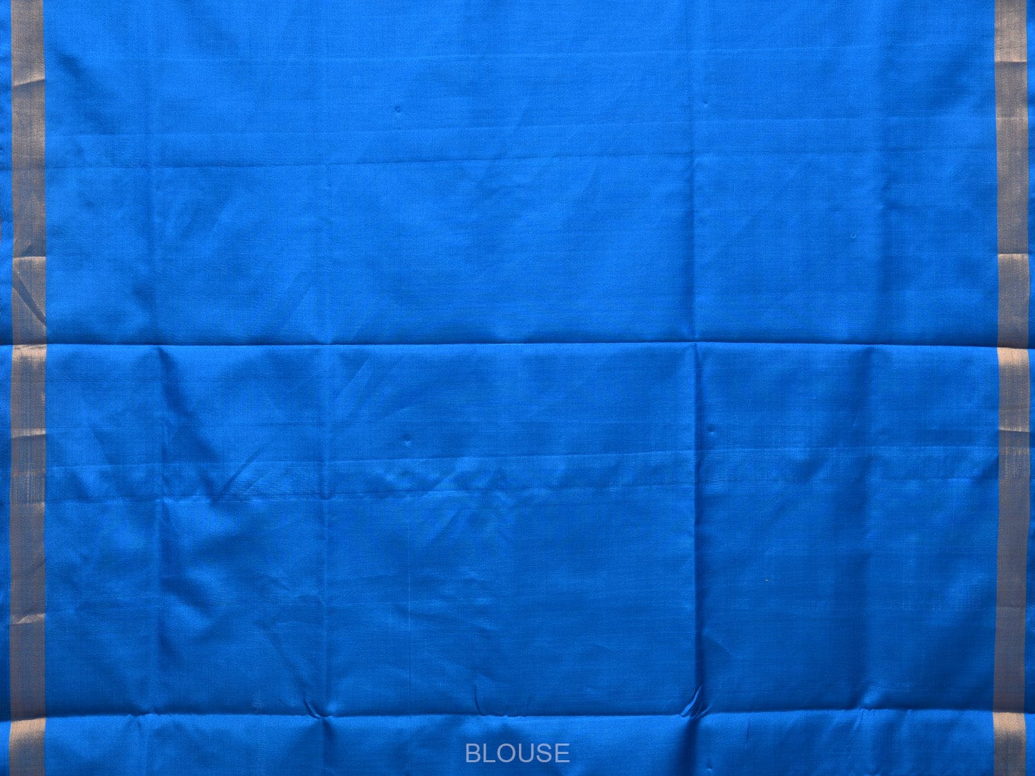 Blue Uppada Silk Handloom Saree with Border and Pallu Buta Design - Global Threads - Distacart
