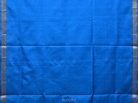 Thumbnail for Blue Uppada Silk Handloom Saree with Border and Pallu Buta Design - Global Threads - Distacart