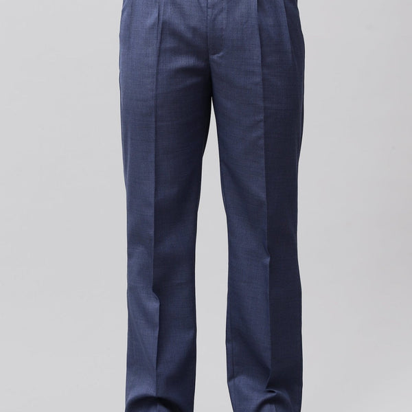Bluebird Electric Blue Pleated Trouser - Distacart