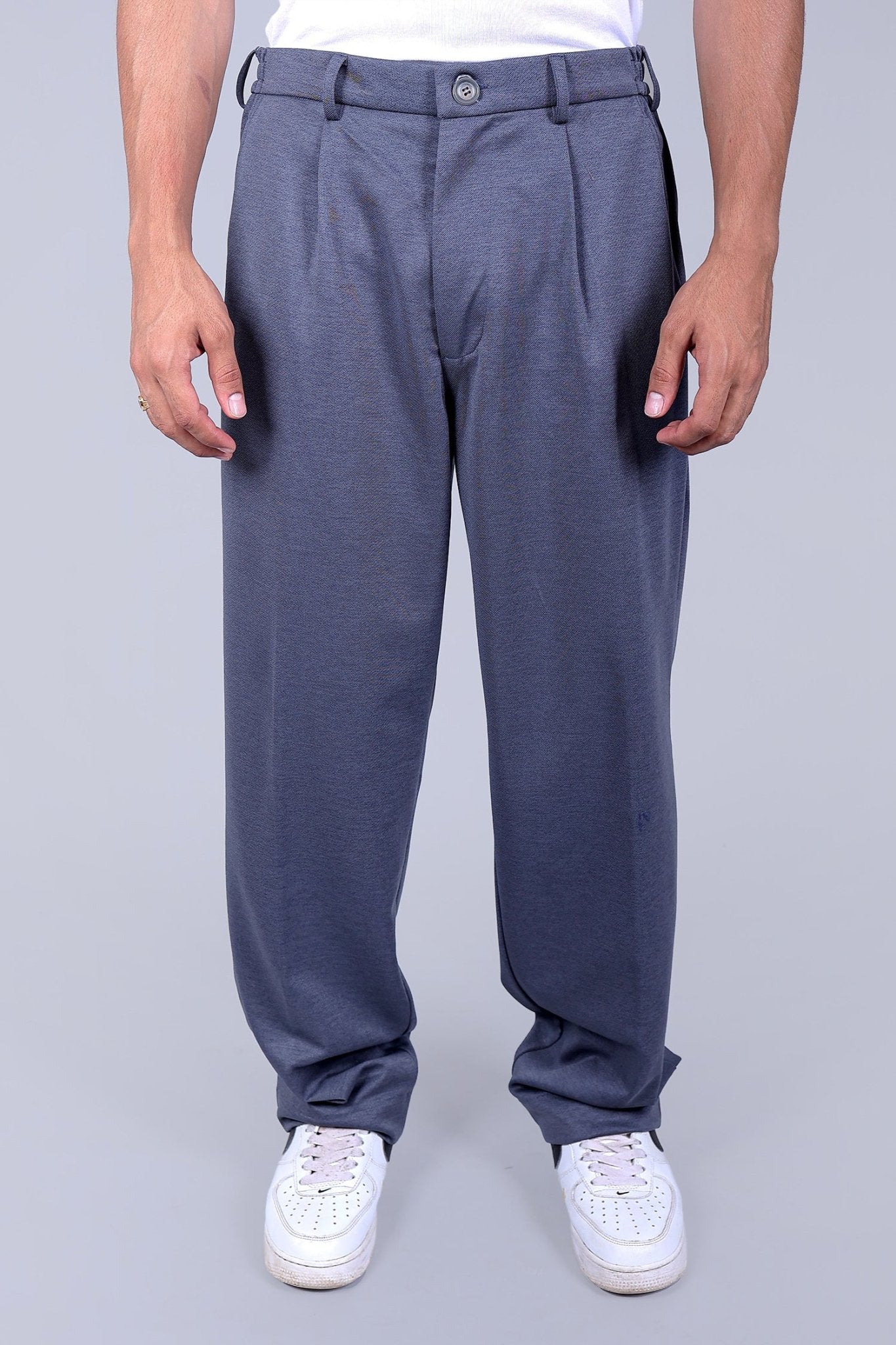 Bluebird korean pleated pant grey color - Distacart