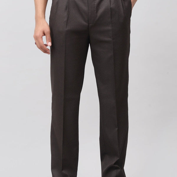 Bluebird Luxe Dark Chocolate Pleated Trouser - Distacart