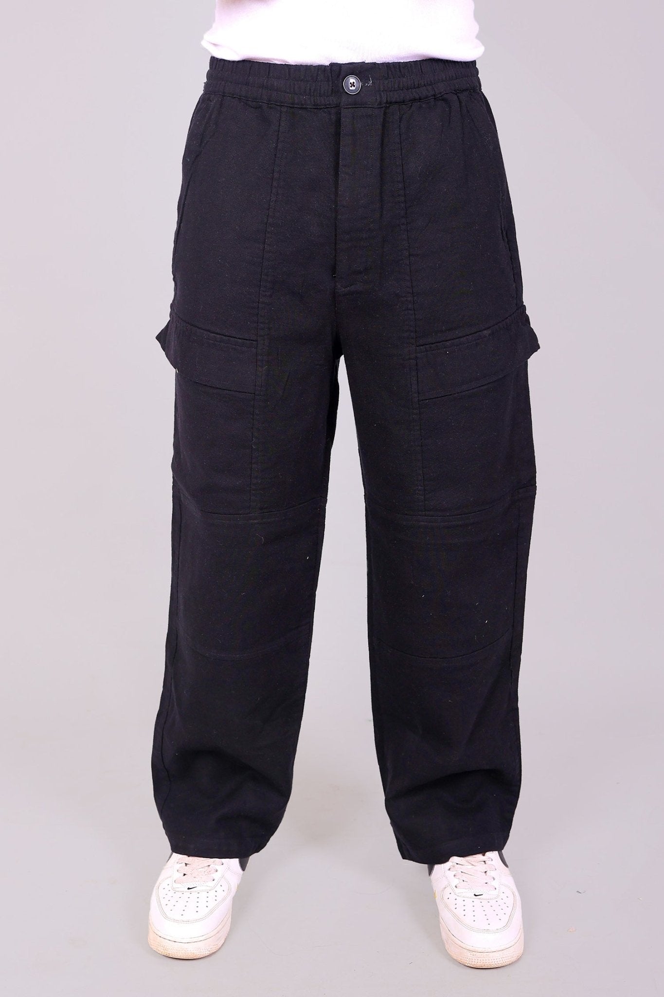 Bluebird Men's Cotton Cargo Pant Loose Fit Black - Distacart