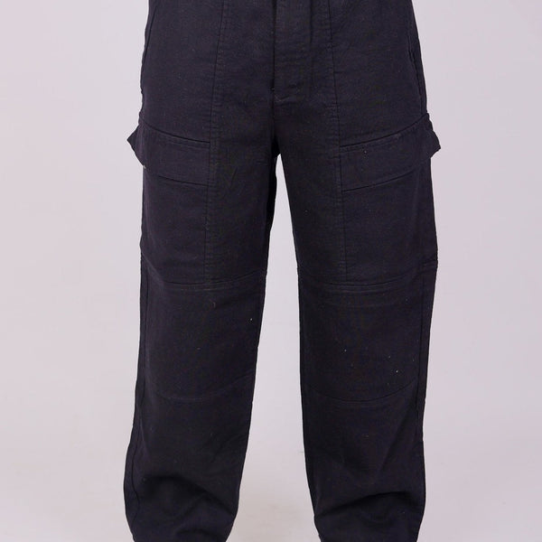 Bluebird Men's Cotton Cargo Pant Loose Fit Black - Distacart